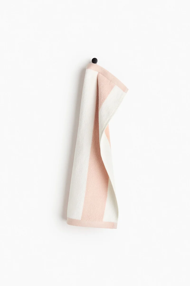H&M Striped cotton terry guest towel