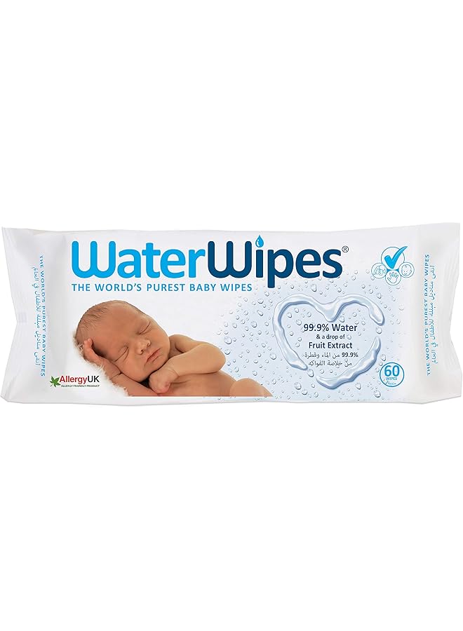 erorex Water Wipes Baby Wipes 60 Wipes - Image 1