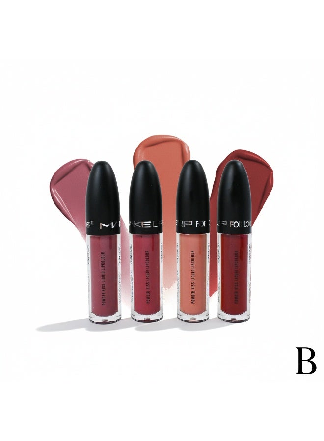 مجموعة أرواج شفاه – 4 ألوان متنوعة بإطلالة جذابة