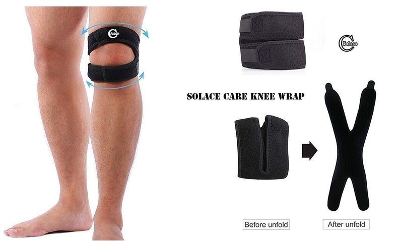 solace care Runners Knee Support Patella IT Band Strap Brace for Jumpers Knee Iliotibial Band Syndrome Tendonitis Arthritis OsgoodSchlatters - Image 3
