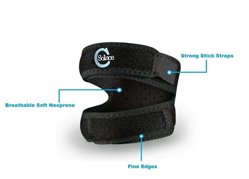 solace care Runners Knee Support Patella IT Band Strap Brace for Jumpers Knee Iliotibial Band Syndrome Tendonitis Arthritis OsgoodSchlatters - Image 4