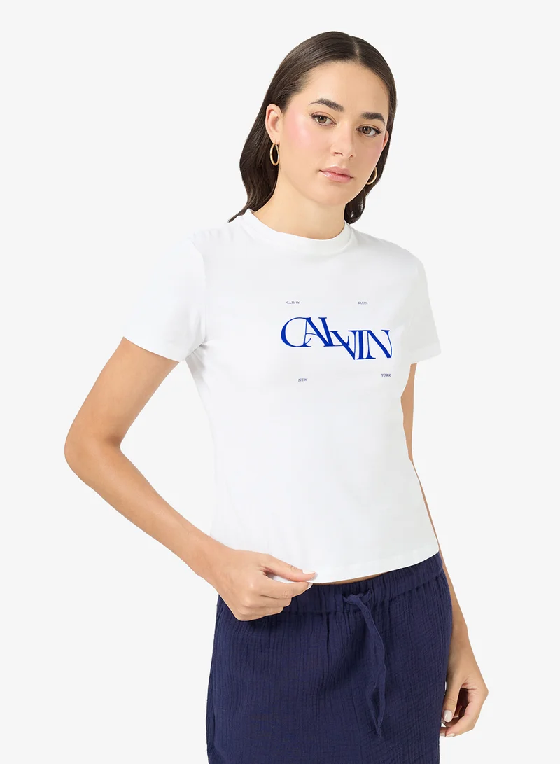 Casual Seasonal Graphic Slim T-Shirt
