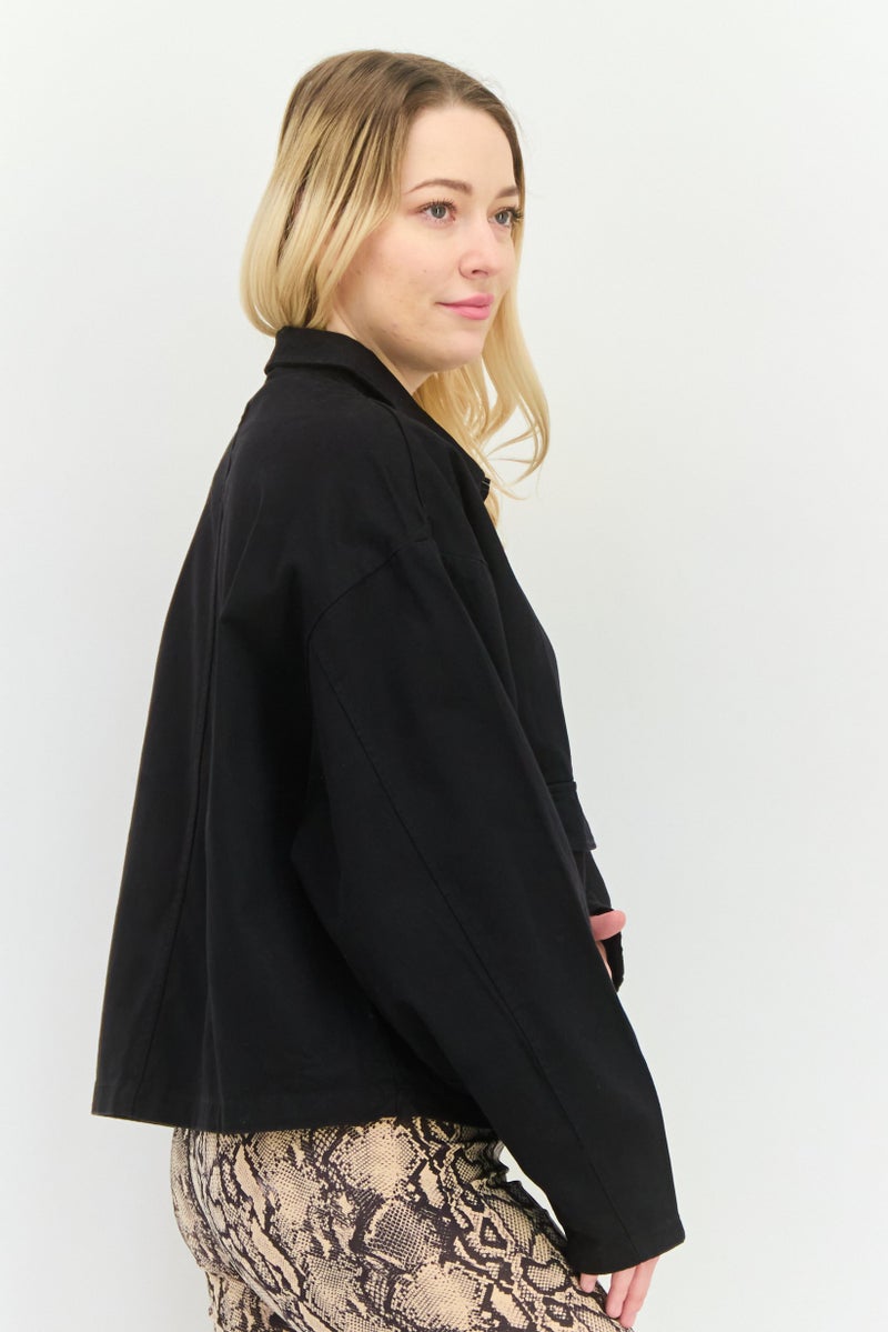 PUMA جاكيت رياضي نسائي مناسب في الهواء الطلق، أسود - Image 4