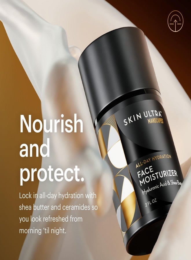 MANSCAPED® Skin Ultra™ Face Moisturizer - Men's Daily Hydrating Skincare Lotion Infused with Hyaluronic Acid, Vitamin E & Shea Butter, Non-Greasy, Fast Absorbing, 2 fl oz - Image 3