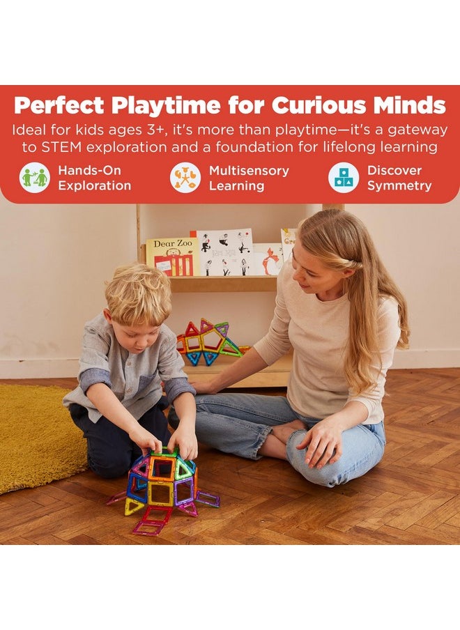 Magformers MAGFORMERS Construction Character 6 Pieces Add on, Rainbow Colors, Educational Magnetic Geometric Shapes Tiles Building STEM Toy Set Ages 3+  - Image 4