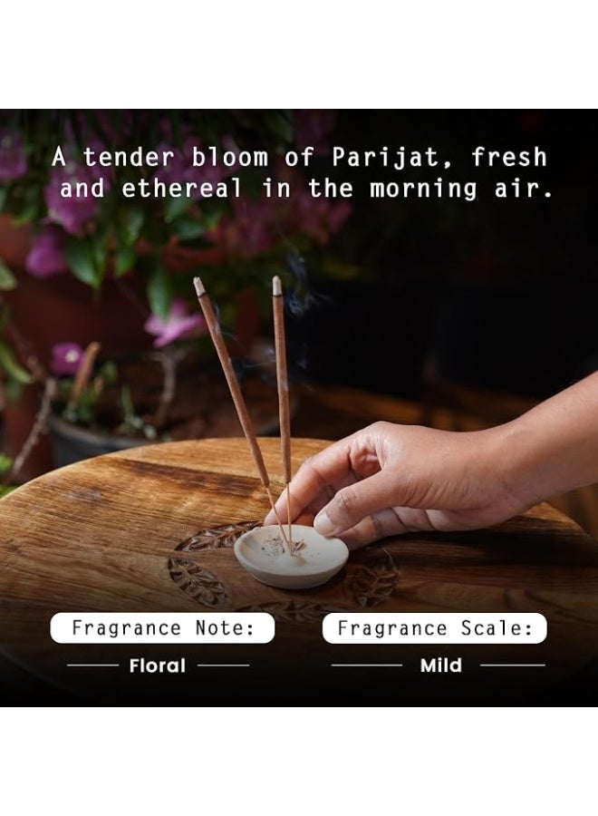 Nyassa Parijat Incense - Premium, Hand Dipped, Hand Rolled, Highly Scented Indian Incense Sticks - 50 Grams - Image 4