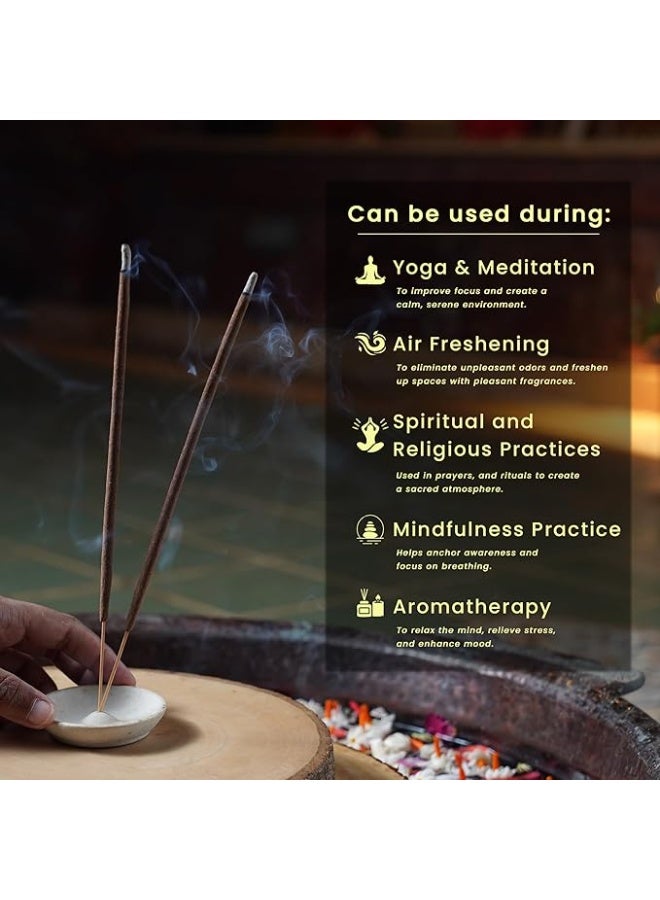 Nyassa Parijat Incense - Premium, Hand Dipped, Hand Rolled, Highly Scented Indian Incense Sticks - 50 Grams - Image 3