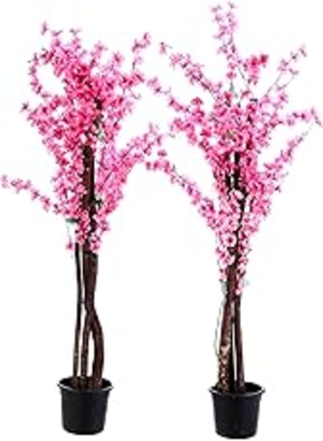 Artificial Rose Tree Height 2 Meters With Base