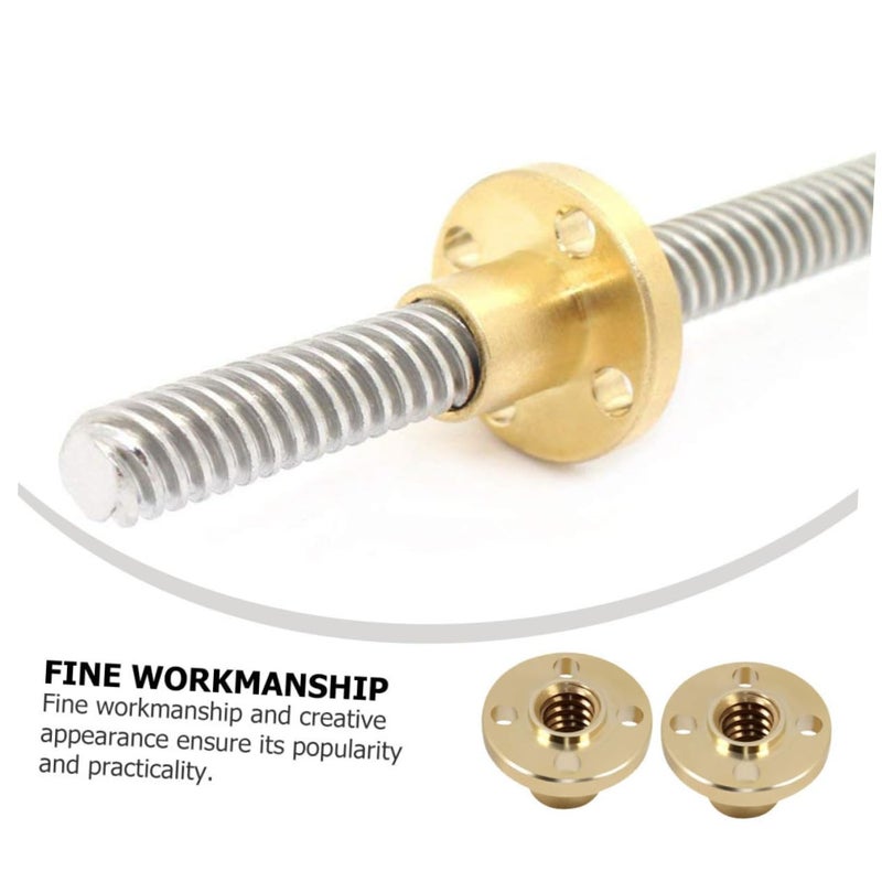 Brass Anti Backlash Nuts 2pcs Trapezoidal Thread For 3D Printer Precision Screw - Image 4