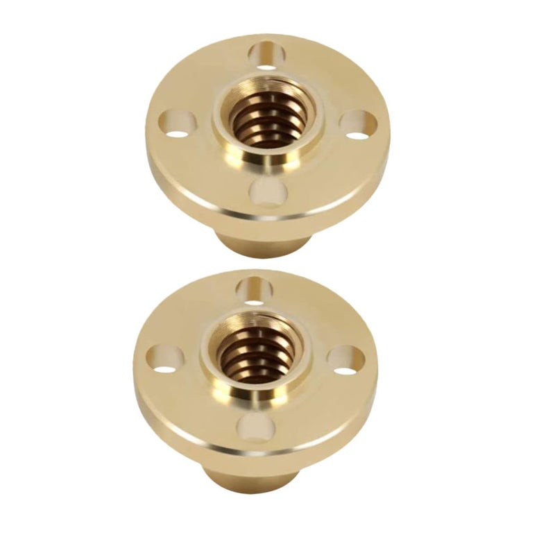 Brass Anti Backlash Nuts 2pcs Trapezoidal Thread For 3D Printer Precision Screw - Image 2