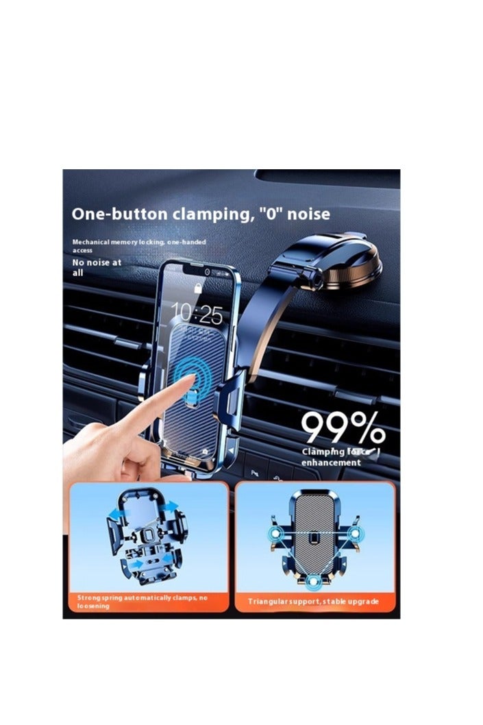 Car Phone Holder: New Air Vent & Suction Cup Type, Universal Car Mount, Anti-Shake Navigation Support Accessory - Image 4