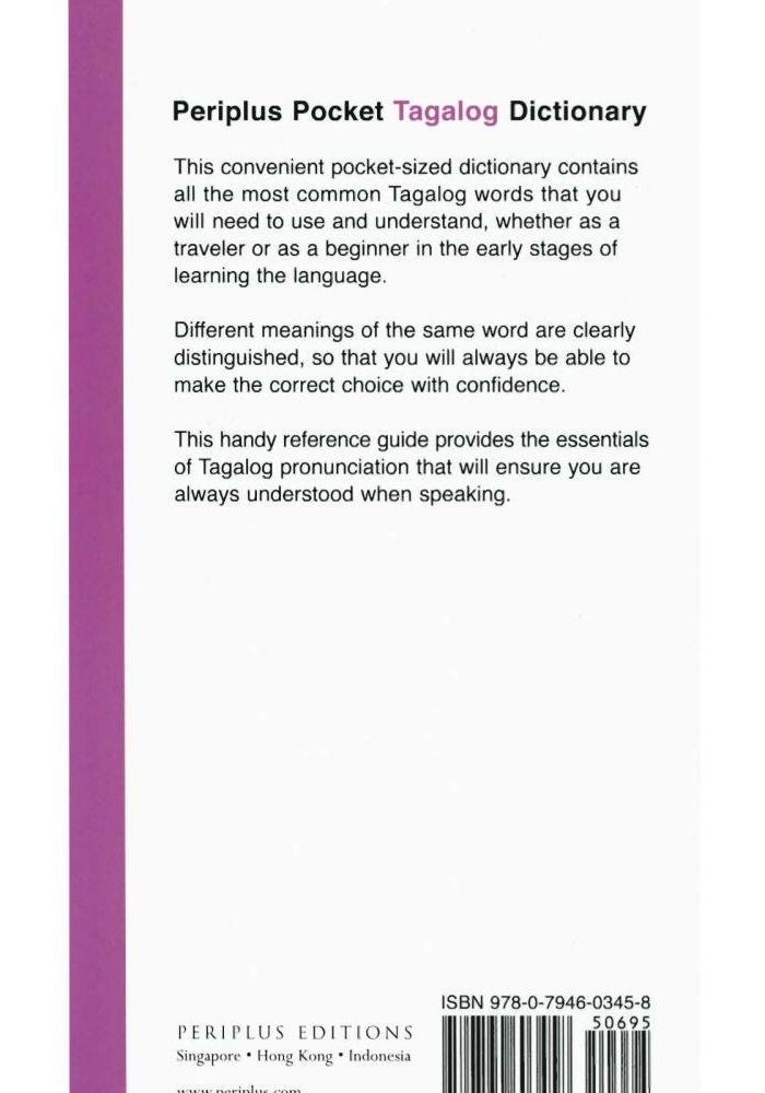 Pocket Tagalog Dictionary: Tagalog-English English-Tagalog - Image 2