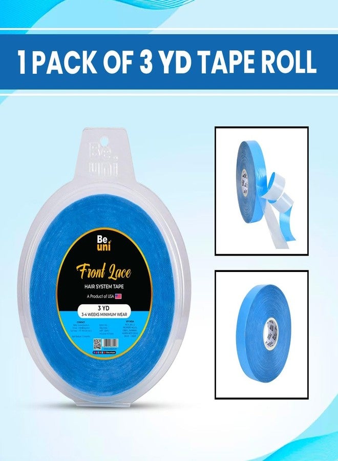Beuni Front Lace Hair Patch Tape For Men - Extreme Hold Up To 2-4 Weeks | No Shine Tape For Hair Patch | Waterproof Wig Tape For Men | Skin Safe, Non-Allergic, Medical Grade Material | 12 Yrd - Image 2