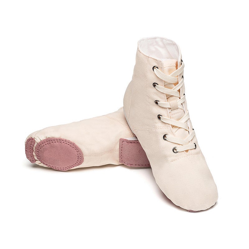 Jazz Dance Shoes, High-Top Soft-Soled Dance Shoes, Practice Shoes, Jazz Boots, Women''s Shoes, Canvas Indoor Fitness Shoes, Ballet Shoes - Image 1