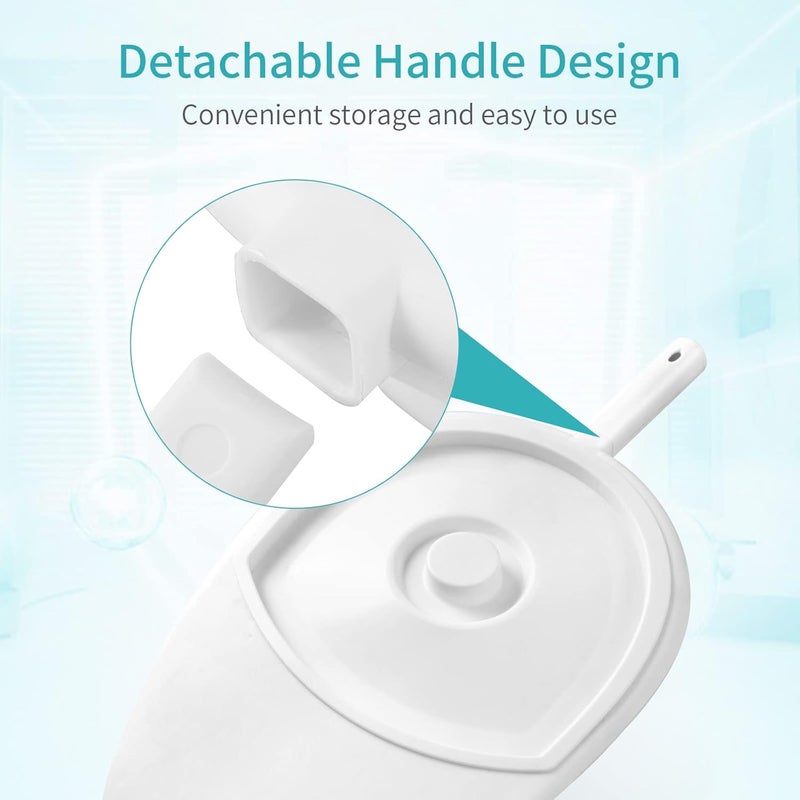 lefeke Bedpan with Plastic Guard and Anti-Odor Cover ，No Spill or Splash Design，Portable and Easy to Clean,Bed Pans for Females, Elderly Men,Women，Heavy Duty Large Bariatric Bedpan for Bedridden Patients - Image 5