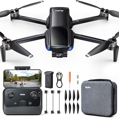 Ruko U11MINI 4K Under 249g Pocket Drone with Camera for Adults 8K Photo 4K30fps Video 3Axis Gimbal ElS 20000ft Digital Transmission FAA Exempt 32Min Flight