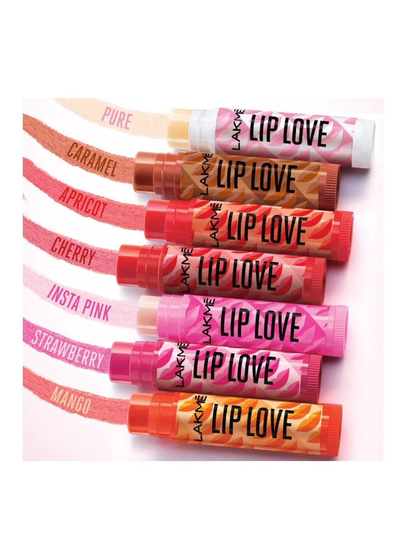LAKME - LAKMÉ Lip Love Spf 15 Lip Balm For Soft, Smooth, And Moisturised Lips, 4.5Gm-Cherry,1 Count - Image 1