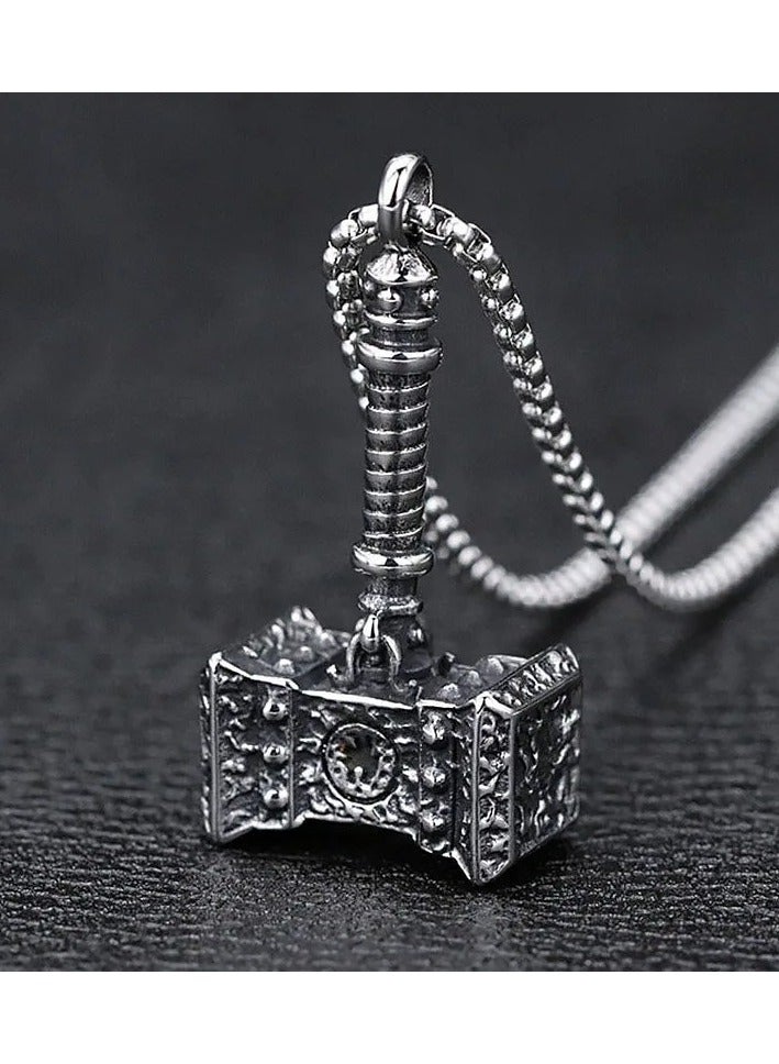 The Black Pearl Accessories Stainless Steel Silver Necklace For Him - Image 2