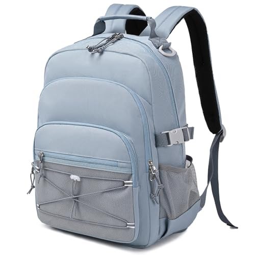 mygreen Backpacks for Kids Elementary School Bags Kindergarten Primary Book Bags for School Waterproof Durable Lightweight for Travel Grey Blue - Image 1