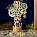 kockuu Glitter Black Gold Graduation Decorations for Class of 202630pcs Black Gold Double Sided Graduation Table Centerpieces Sticks with LED String Lights for College High School Grad Party Decor - Image 3