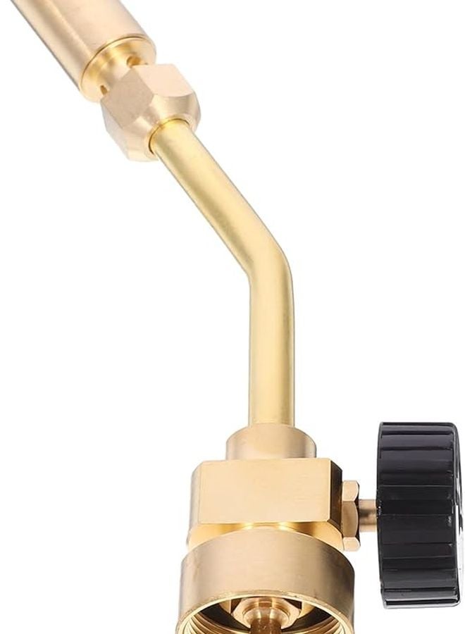 Brass Portable Welding Torch Head with Flame Control for Propane Gas Heating Soldering Thawing - Image 2