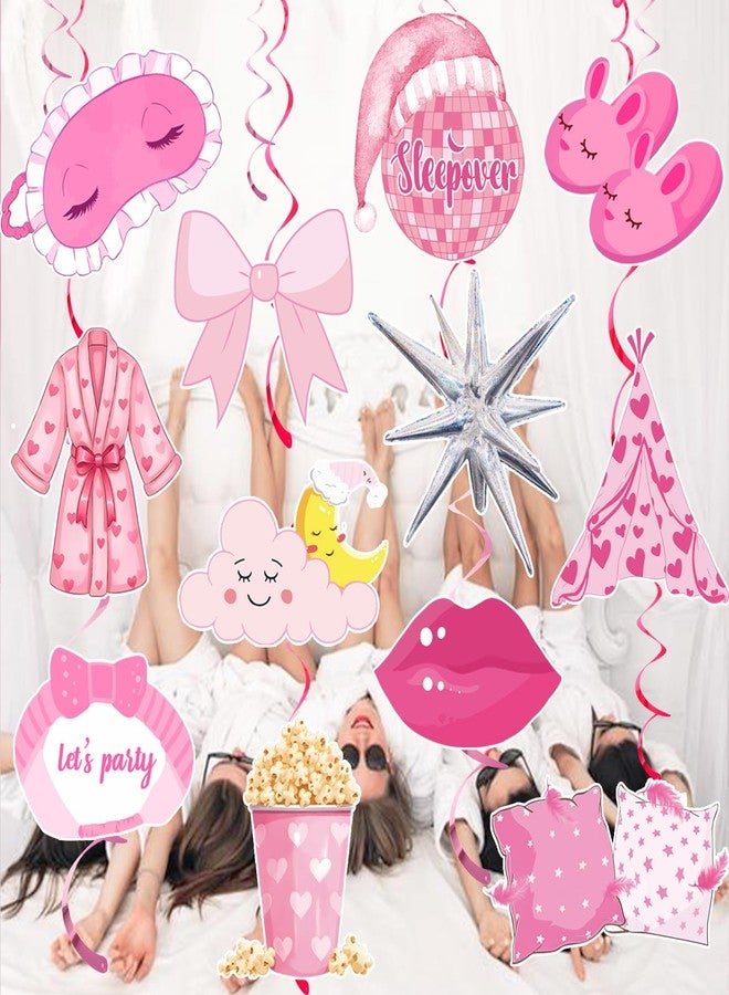 MZ.ogm Spa Party Decorations Hanging Swirls Slumber Party Decorations Pajama Party Decorations Spa Birthday Party Supplies for Girls - Image 5