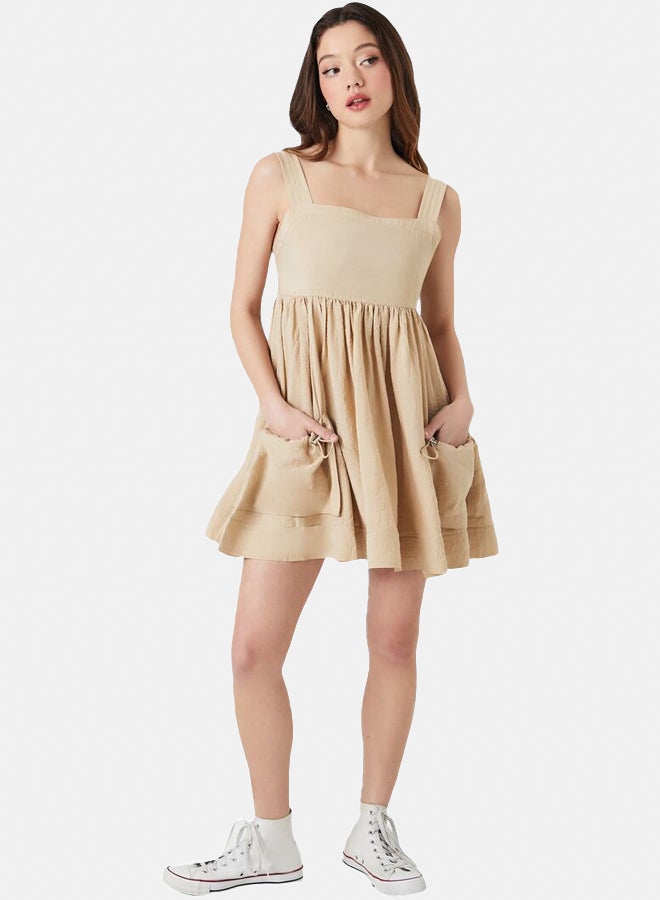 FOREVER 21 A-Line Drawstring Mini Dress - Image 1
