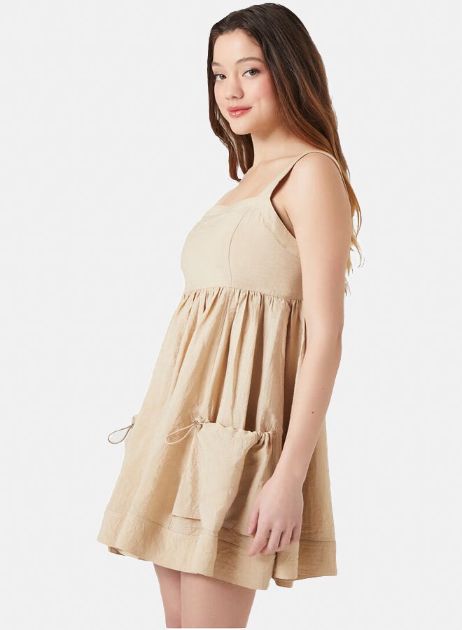 FOREVER 21 A-Line Drawstring Mini Dress - Image 3