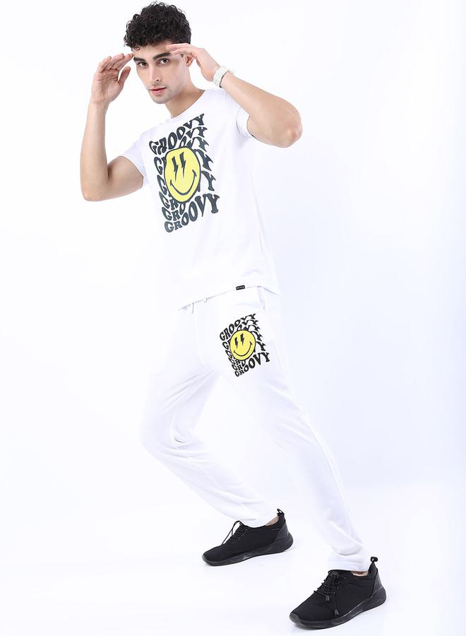 كيتش تيشيرت كيتش بقصة ضيقة وطبعة إيموجي جروفي - Image 2