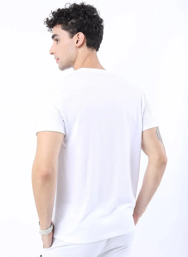 Ketch Ketch Groovy Emoji Print Slim Fit T-shirt