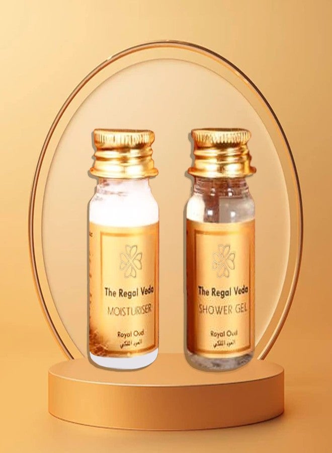 clayherbs The Regal Veda | Set Of 100 25 Pcs Shower Gel 35 Ml | 25 Pcs Moisturizer 35 Ml | 25 Pcs Shampoo 35 Ml | 25 Pcs Hair Conditioner 35 Ml | Hotel Amenities | Guest House Kit | Pack Of 100 - Image 3