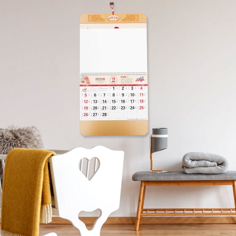 2pcs Year Decorative Calendar Hanging Calendar Hanging Calendar Home Hanging Ornament - Image 3