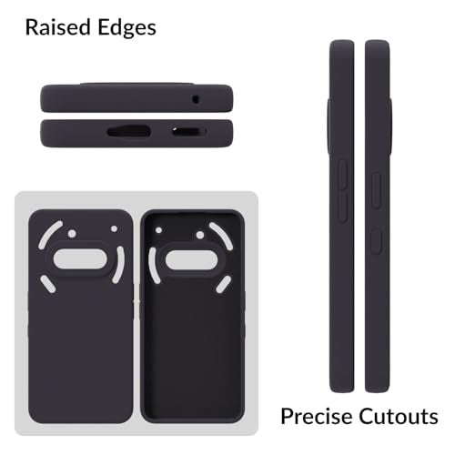 SPRIG Compatible with Nothing Phone 3A Premium SilkTone Back Cover Drop Tested Shock Proof Mobile Case for Men, Women, Boys and Girls with Camera Protection (Charcoal Grey) - Image 2