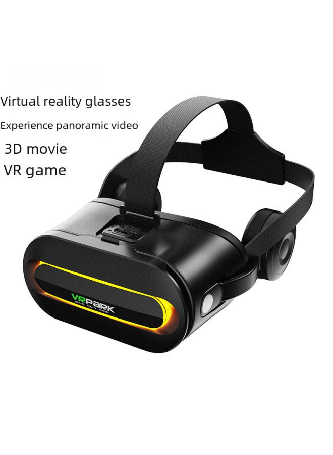 صندوق سماعة الواقع الافتراضي اللاسلكية VRPARK J60 نظارات ذكية عالية الدقة قطعة واحدة آلة ترفيهية اجتماعية شائعة نظارات بلاستيكية - اللون: J60 أسود X3 مقبض - Image 3