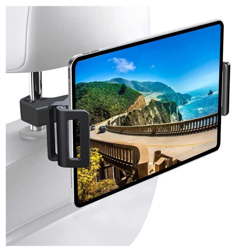 GUDOO Tablet Holder for Car,iPad Holder for Car, iPad Car Holder Back Seat for Kids, 360° Rotatable Headrest Tablet Mount Compatible with Kindle, Fire HD, Rear Facing iPad Accessories Fit 4~13.5" Device - Image 1