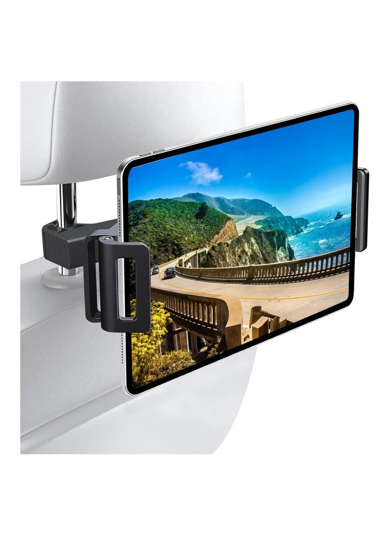 GUDOO - Tablet Holder for Car,iPad Holder for Car, iPad Car Holder Back Seat for Kids, 360° Rotatable Headrest Tablet Mount Compatible with Kindle, Fire HD, Rear Facing iPad Accessories Fit 4~13.5" Device - Image 1