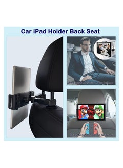 GUDOO Tablet Holder for Car,iPad Holder for Car, iPad Car Holder Back Seat for Kids, 360° Rotatable Headrest Tablet Mount Compatible with Kindle, Fire HD, Rear Facing iPad Accessories Fit 4~13.5" Device  - Image 3