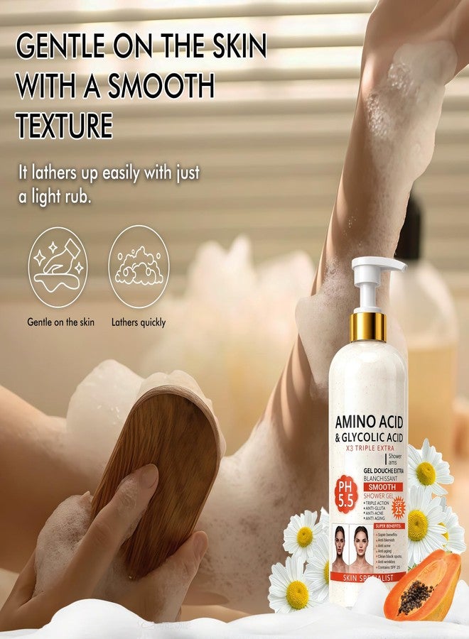 BKPPLZP Exfoliating Body Wash,Moisturizing Body Wash Women,Hydrating Body Wash Men,Gently Exfoliates Face and Body Exfoliator Shower Gel,Foaming Bodywash Cleanser 33.8 Fl Oz - Image 4