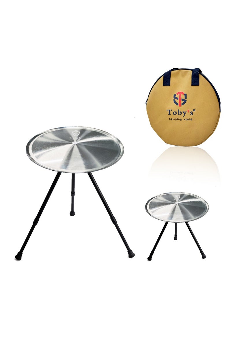 توبيز طاولة توبي Table-05 خفيفة الوزن قابلة للطي للاستخدام الخارجي – طاولة ألومنيوم قابلة للتعديل للرحلات والشواء والنزهات والسفر - Image 1