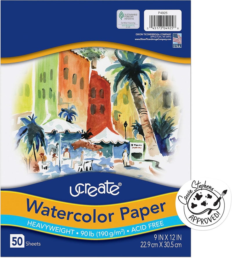 UCREATE Art1st PAC4925 Pacon Watercolor Paper - Image 1