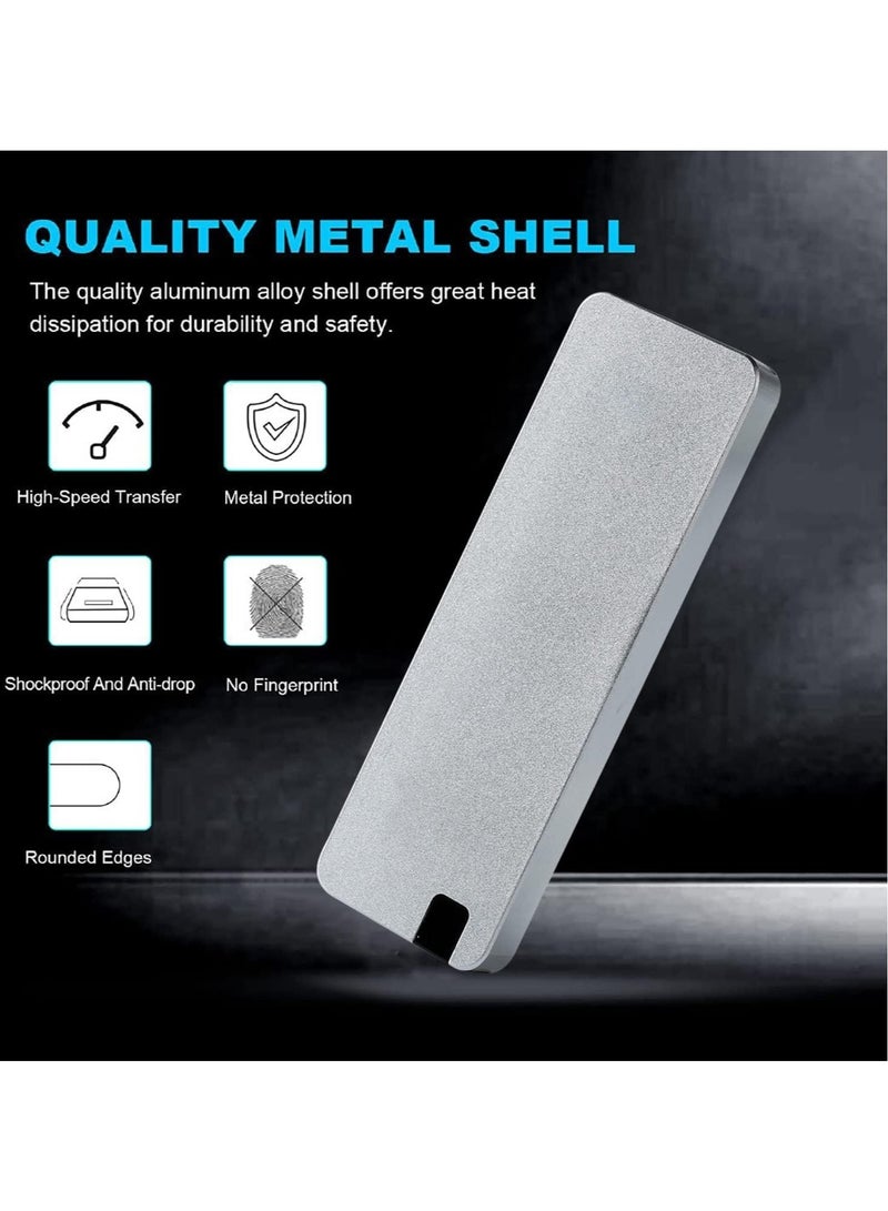 ارواق محركات الأقراص الصلبة الخارجية SSD المحمولة بسعة 500 جيجابايت، محركات الأقراص الخارجية الصلبة، محرك النسخ الاحتياطي للكمبيوتر، USB 3.1 إلى النوع C، يدعم نقل تخزين البيانات لأجهزة الكمبيوتر المحمول التي تعمل بنظام Windows XP وأجهزة Mac - Image 3