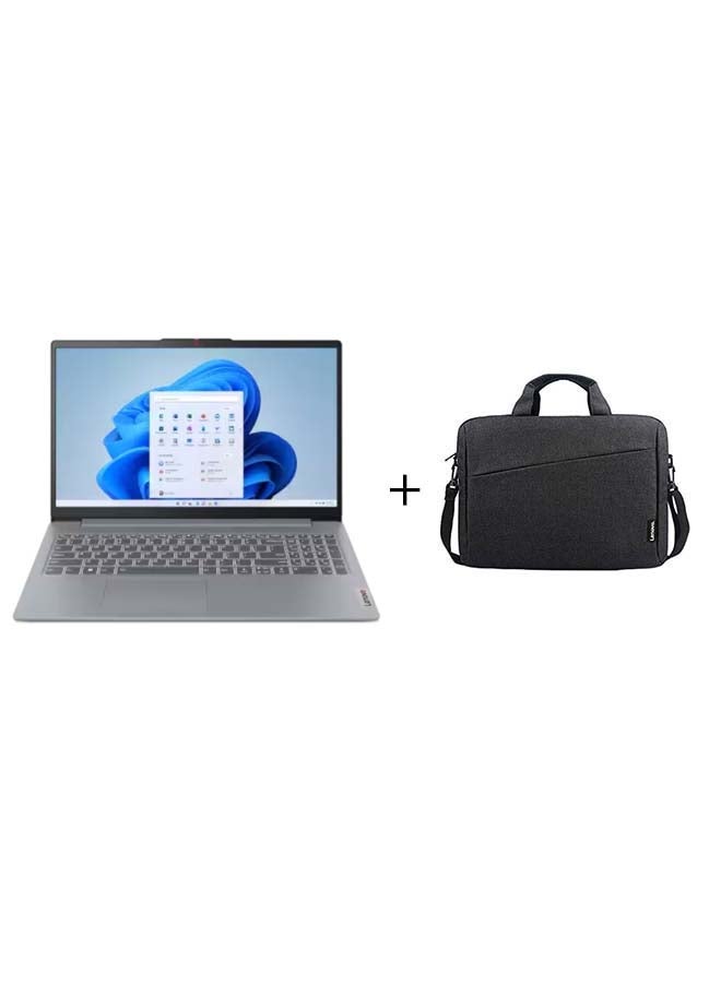لينوفو لاب توب Ideapad Slim 3 (إصدار مطور) بشاشة 15.6 بوصة عالية الدقة بالكامل (1920×1080)، معالج Intel Core i3-N305، ذاكرة وصول عشوائي 8 جيجابايت DDR5، قرص صلب SSD سعة 512 جيجابايت، نظام التشغيل Windows 11 Pro، يدعم اللغتين الإنجليزية والعربية، لون رمادي قطبي الإنجليزية/العربية - Image 1