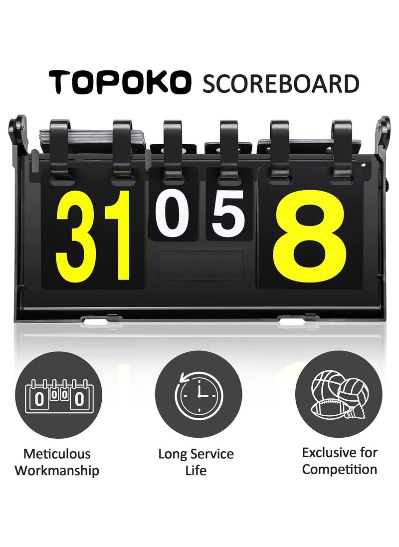 General Scoreboards, Sports scoreboards for indoor and outdoor sports, Basketball and tennis, Portable game scoreboards with the most turns 31  - Image 2