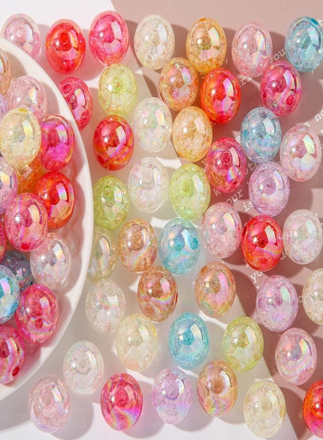 ANCADN 16mm Acrylic Beads 100pcs Crack Bead Pen Beads Bubblegum Beads DIY Beading Hairband Bracelets Necklace Craft for DIY Jewelry Making(Crack) - Image 4