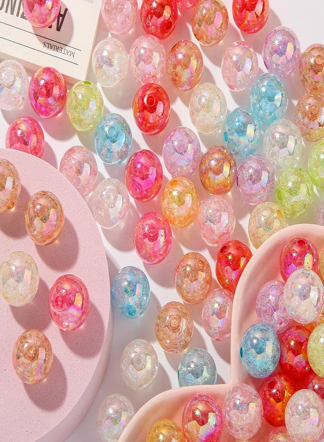ANCADN 16mm Acrylic Beads 100pcs Crack Bead Pen Beads Bubblegum Beads DIY Beading Hairband Bracelets Necklace Craft for DIY Jewelry Making(Crack) - Image 3