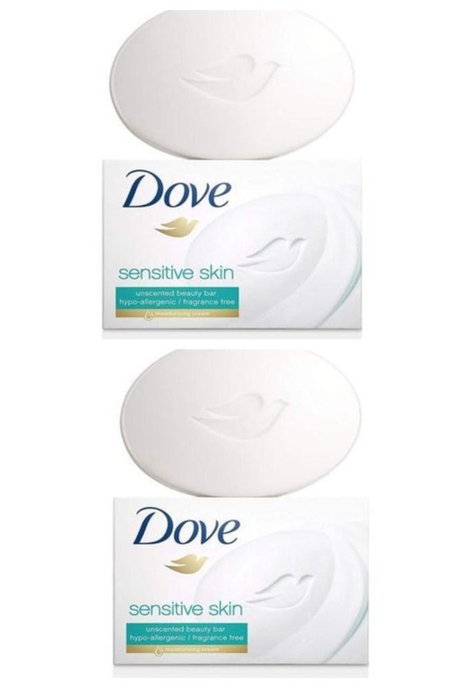 دوف صابون تجميل بدون رائحة للبشرة الحساسة 106 جرام، قطعتان