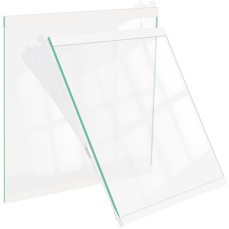 UPGRADED DA9720044A DA9720045A Refrigerator Glass Shelf Compatible with Samsung Fridge Glass Shelf Replacement Parts RF28R7201SR Tempered Glass Samsung Refrigerator Shelves Assembly Left Right