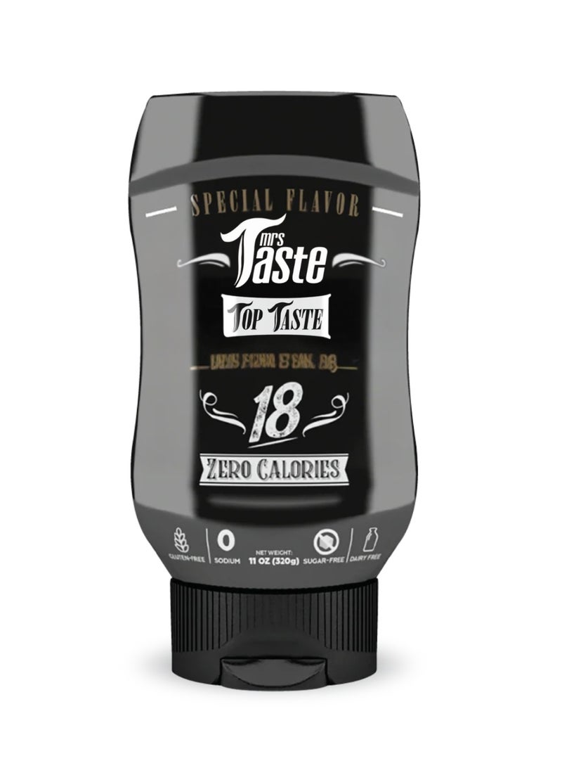 مسز تايست السيدة تيست شوجر، صفر سعرات حرارية، صفر سكر، غني بالألياف، مناسب لحمية الكيتو، مناسب لحمية باليو، توابل وصلصات (11 أونصة، أفضل طعم) - Image 1