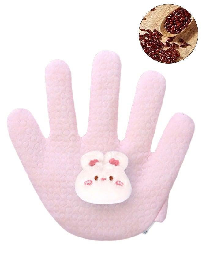 UETEEY Baby Soothing Palm, Soft Baby Patting Toy To Sleep Artifact, Startle Prevention Hand Pillow, Baby Anti-Startle Pressure Pillow Anti-Flatulence Accessible Coax Sleeping Pillow, Heating Baby Sleep Soothers  - Image 1