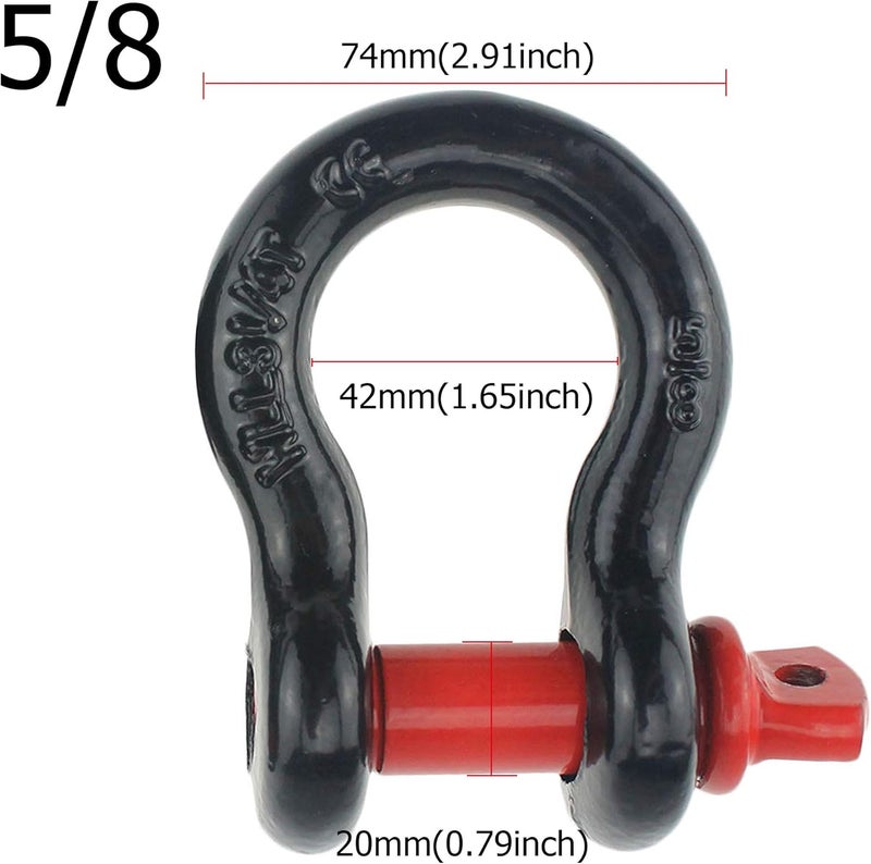 Keehui 1/2" D Ring Bow Shackle Isolator - 2 Pack - Image 3